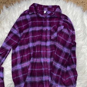 Purple Nordstrom flannel